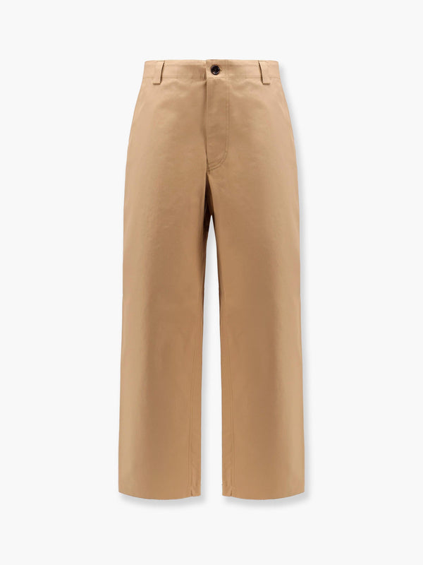 Gucci Cotton Trouser With Web Detail
