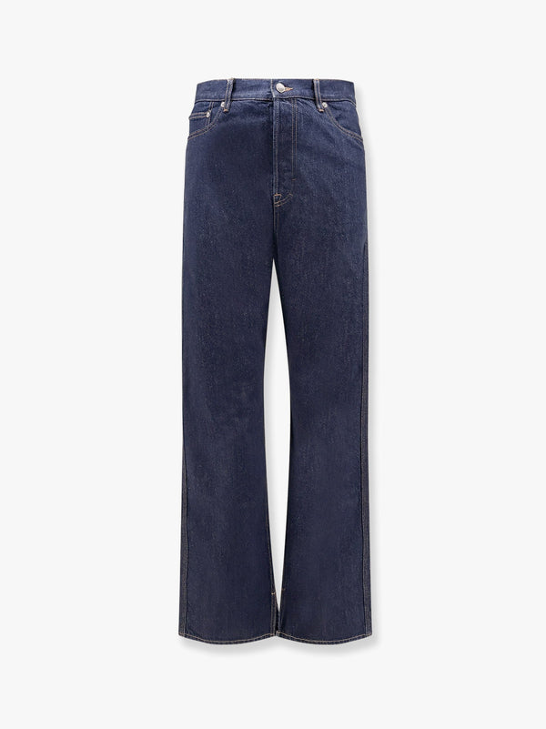 Cotton jeans with back floral print