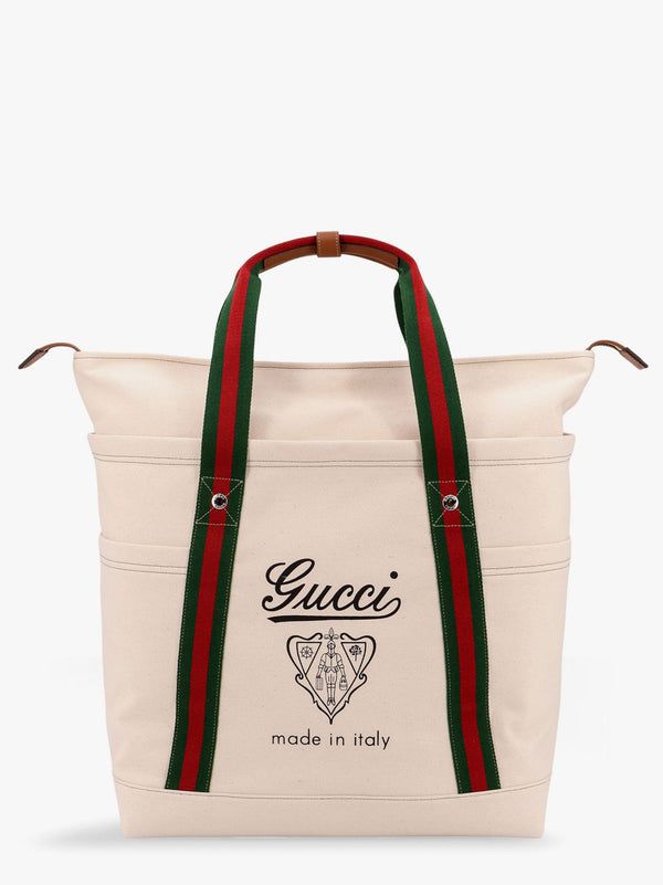 Canvas shopping bag with Web details