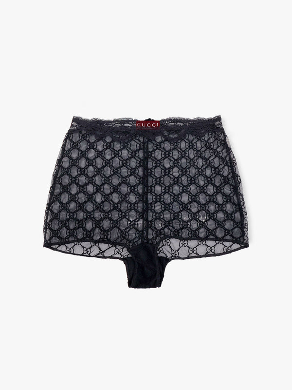 Gucci Lace Culottes With All-Over Gg Motif