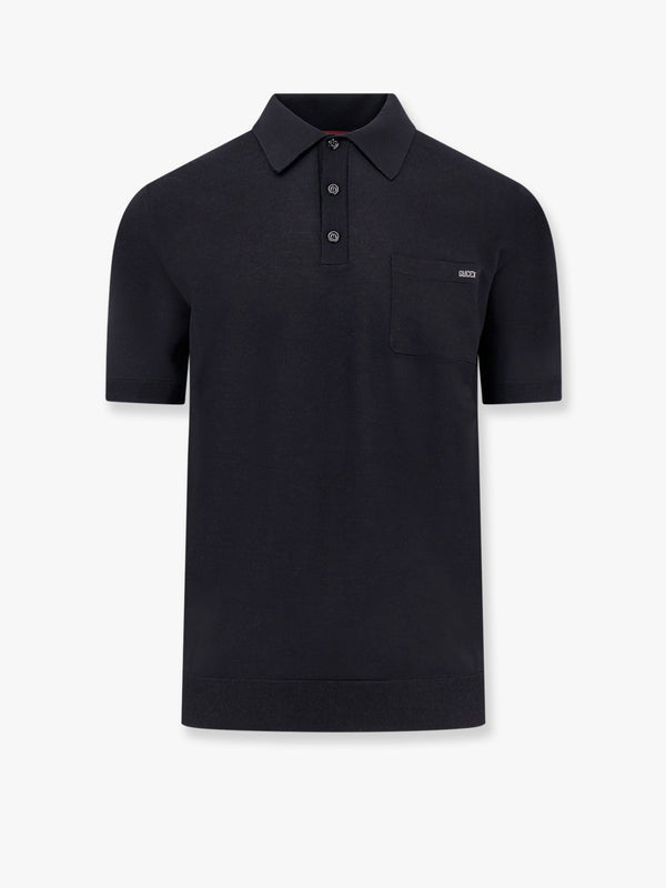 Wool polo shirt