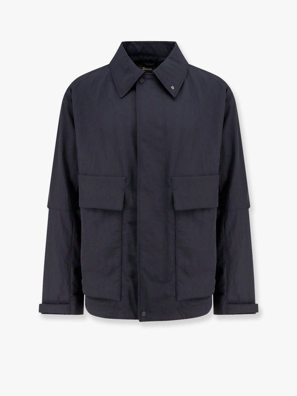 Laminar nylon jacket with maxi pockets