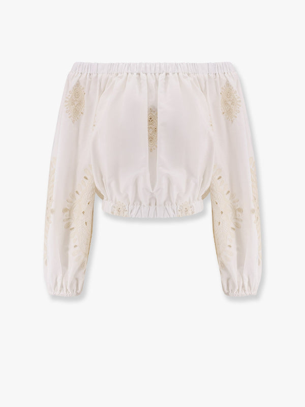 Tulip cotton top with embroidery