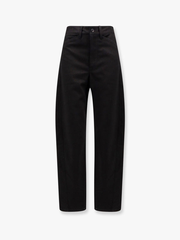 Twisted cotton trouser
