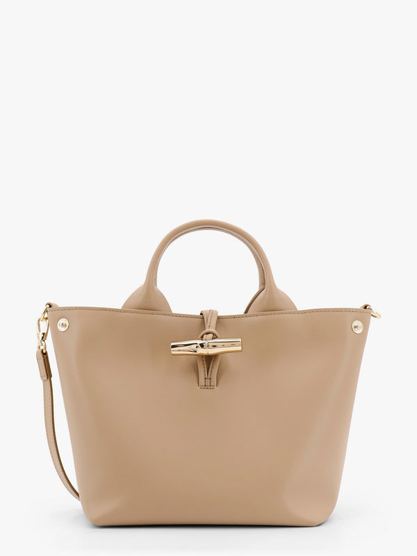 Le roseau leather handbag with removable shoulder strap