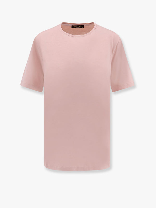Silk and cotton t-shirt