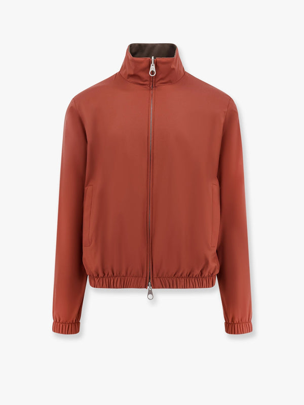 The bomber reversible nylon jacket with cashmere lining