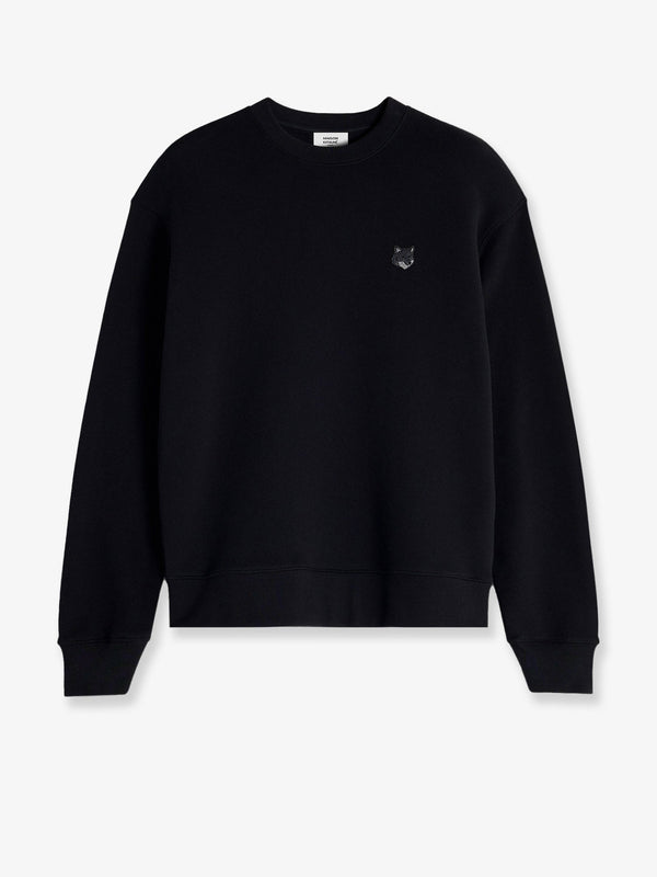 Maison Kitsune Cotton Sweatshirt With Bold Fox Head Patch