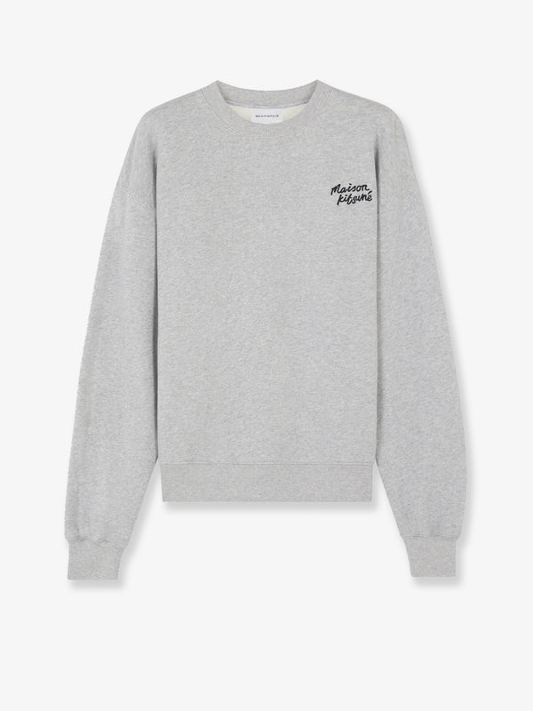 Maison Kitsune Cotton Sweatshirt With Lettering Logo