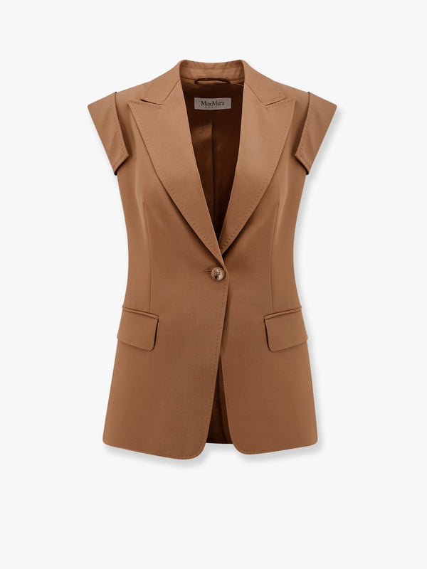 Bergamo sleeveless virgin wool blazer