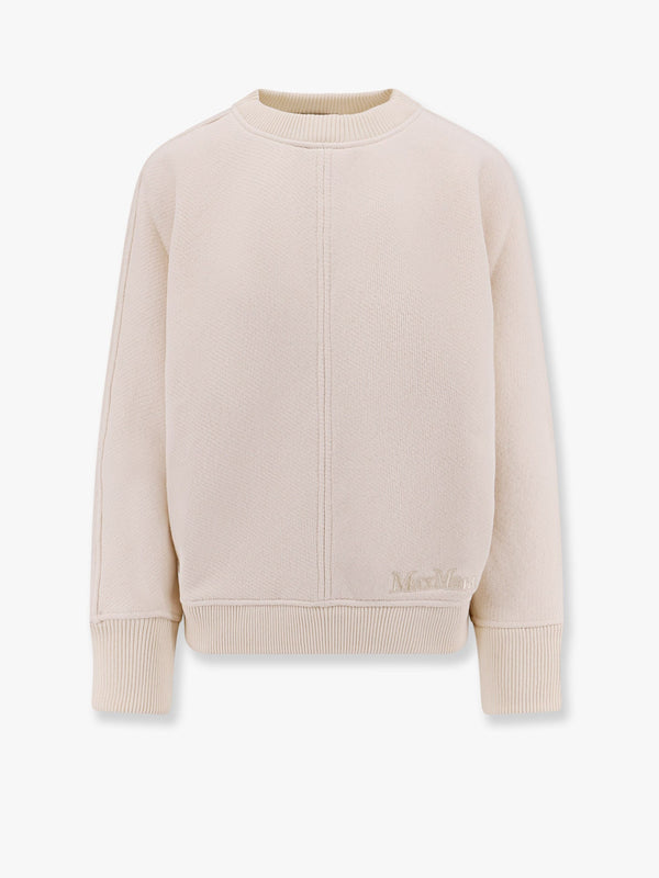 Max Mara Cral Cotton Sweater With Max Mara Embroidery