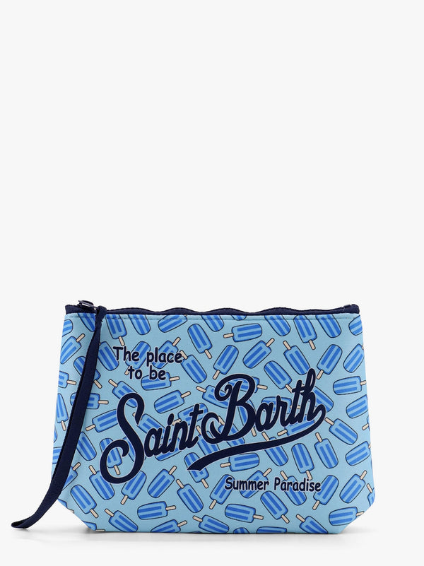 Aline pochette with ice multi print