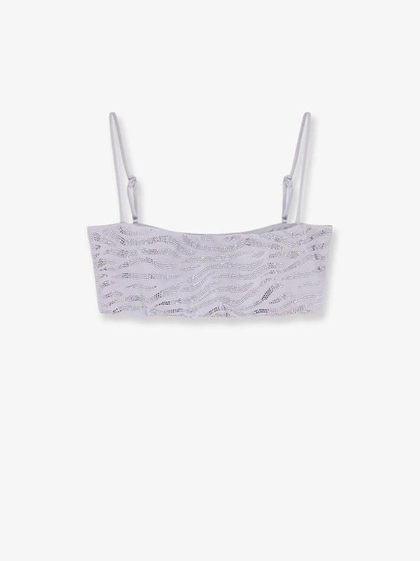 Mc2 Saint Barth Athena Bikini Top With Rhinestones