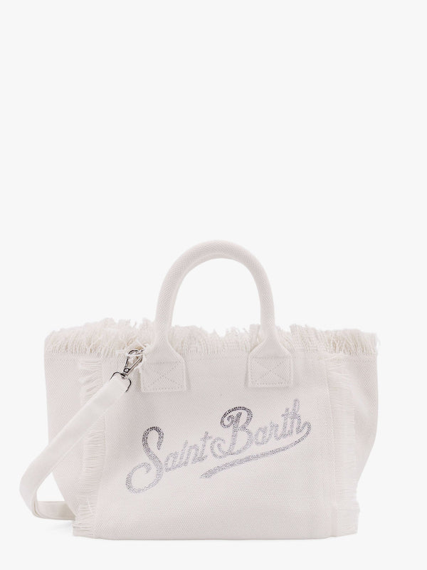 Colette cotton handbag with rhinestones logo