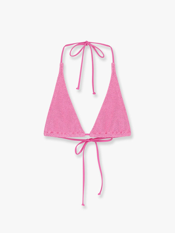 Guiana crinkle nylon bikini top