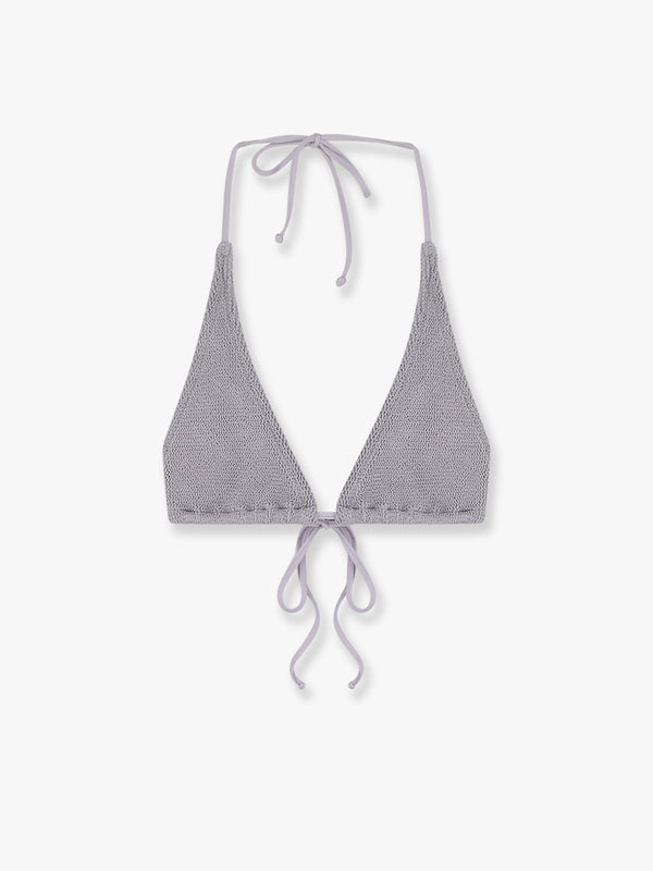 Guiana crinkle nylon bikini top