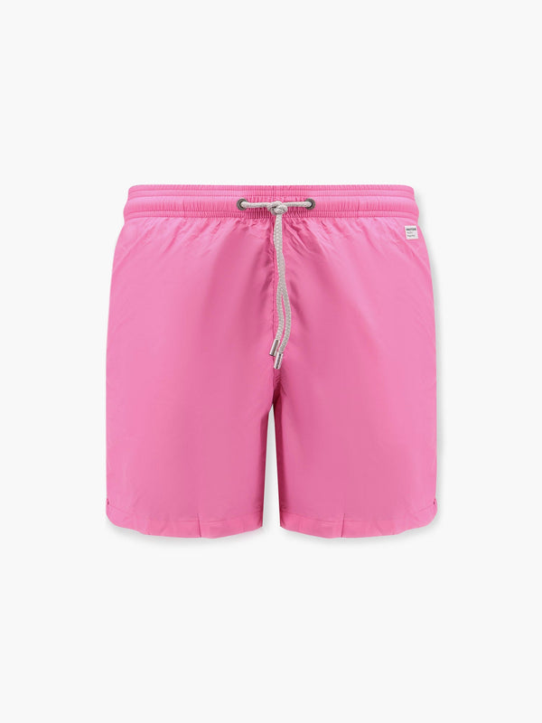 Mc2 Saint Barth Lighting Pantone Nylon Swim Trunks With Logo Patch