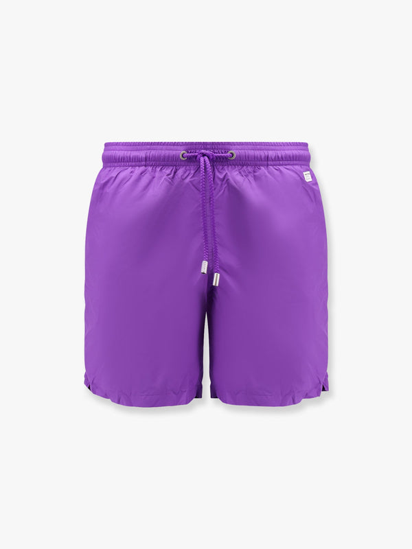 Mc2 Saint Barth Lighting Pantone Nylon Swim Trunks With Logo Patch