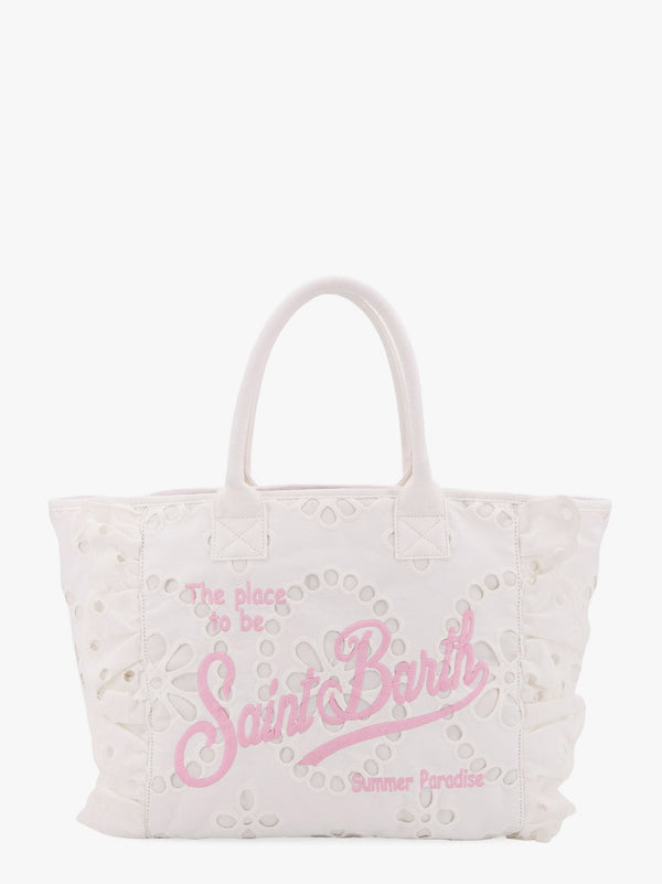 Vanity Volant cotton handbag with embroidery