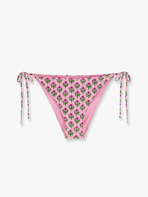Mc2 Saint Barth Virgo Bikini Slip With Radical Flowers Print