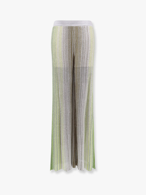 Multicolor viscose blend trouser