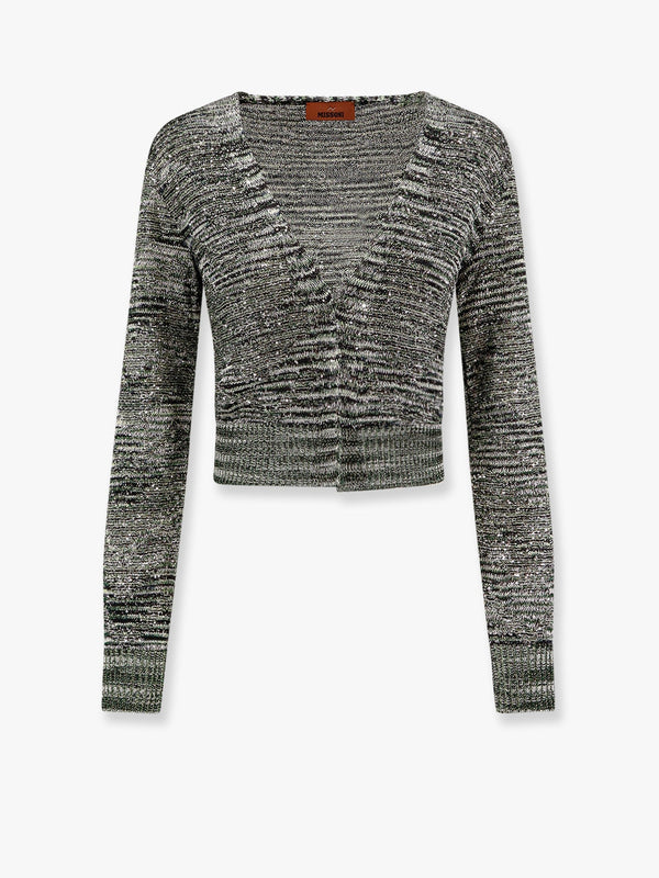 Multicolor viscose blend cardigan