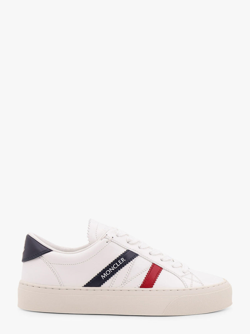 Moncler Moncler Monaco2 Leather Sneakers White Women - World Class Fashion