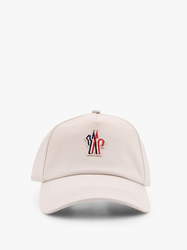 Moncler Grenoble Cotton Baseball Hat With Logo Patch