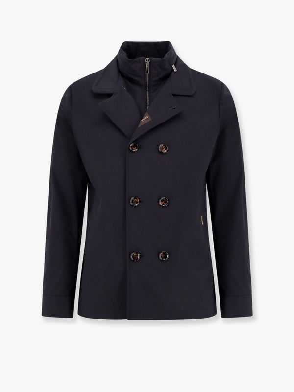 Volmer-kn double-breasted lined jacket