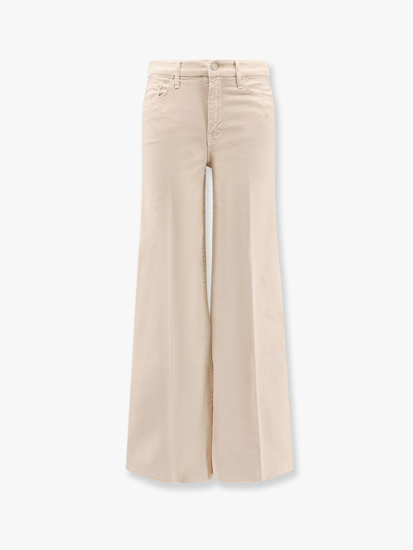 Mother The Roller Fray Stretch Cotton Trouser