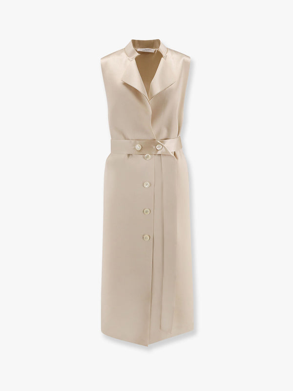 Satin vest/dress with belt