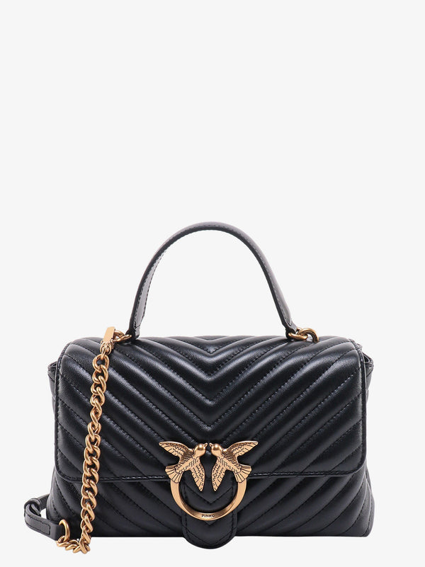 Love lady matelassé leather handbag with love birds buckle