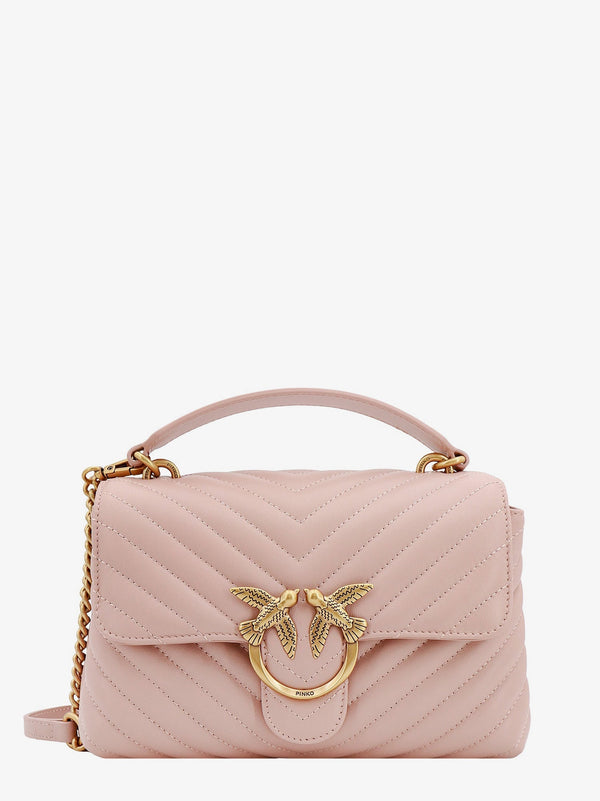 Matelassé leather handbag with iconic love birds buckle