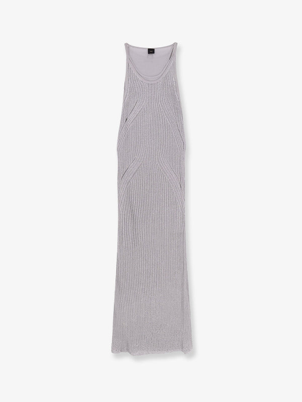 Nelson viscose and metallised fibre long dress