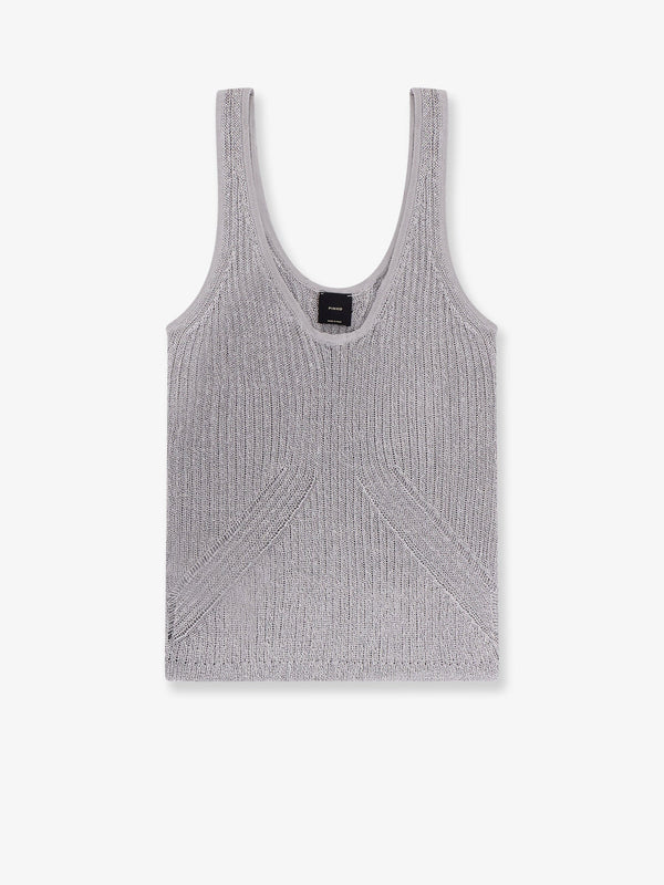 Noha viscose and metallized fibre tank top