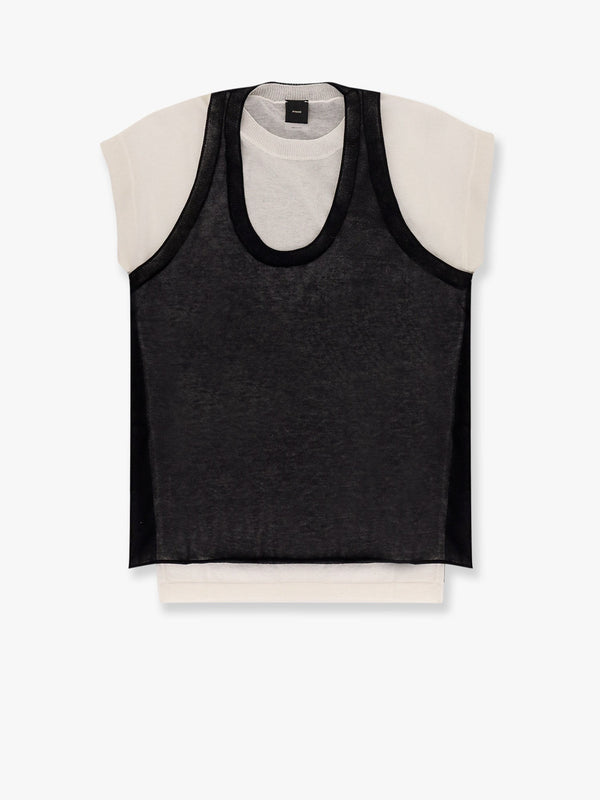 Mark cotton blend t-shirt with combined top