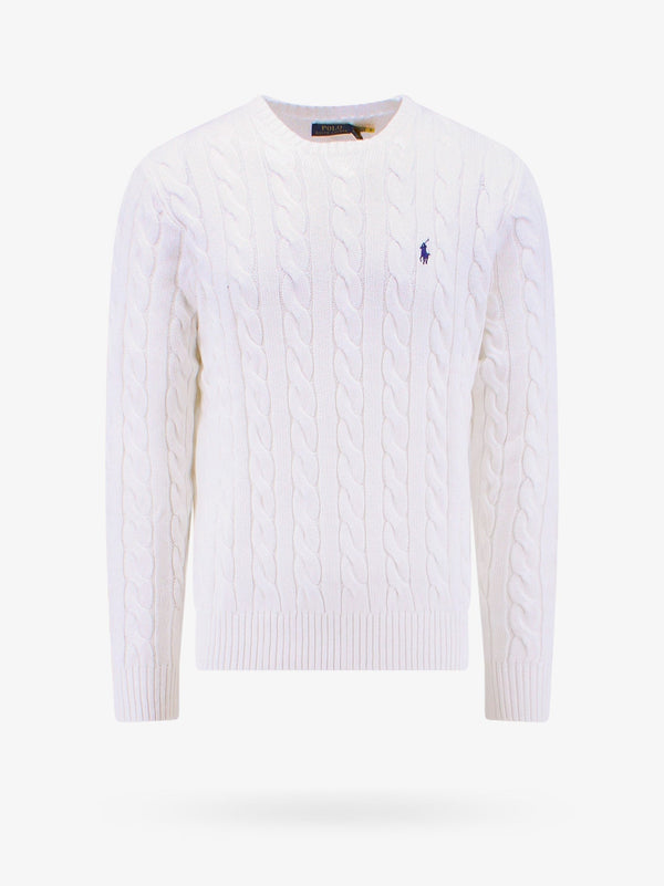 Polo Ralph Lauren Cable Knit Cotton Sweater With Iconic Logo