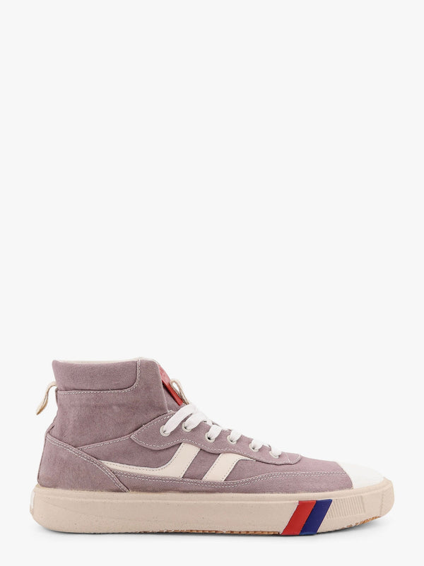 Canvas high-top sneakers with iconi bicolor detail