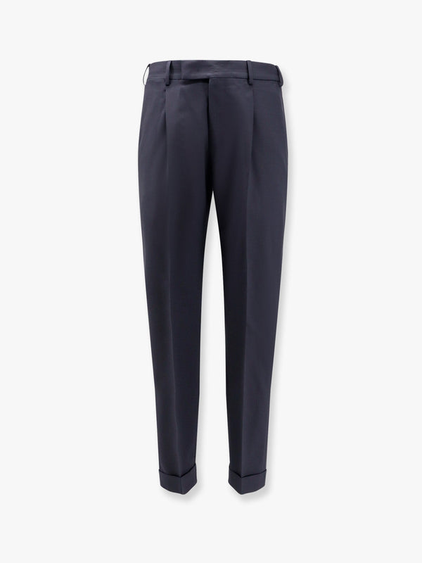 Virgin wool trouser with frontal pinces