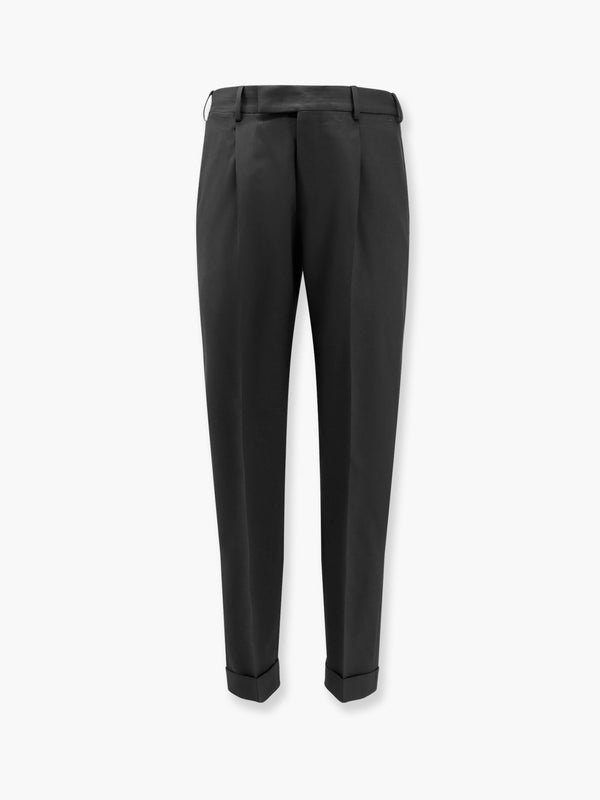 Virgin wool trouser with frontal pinces