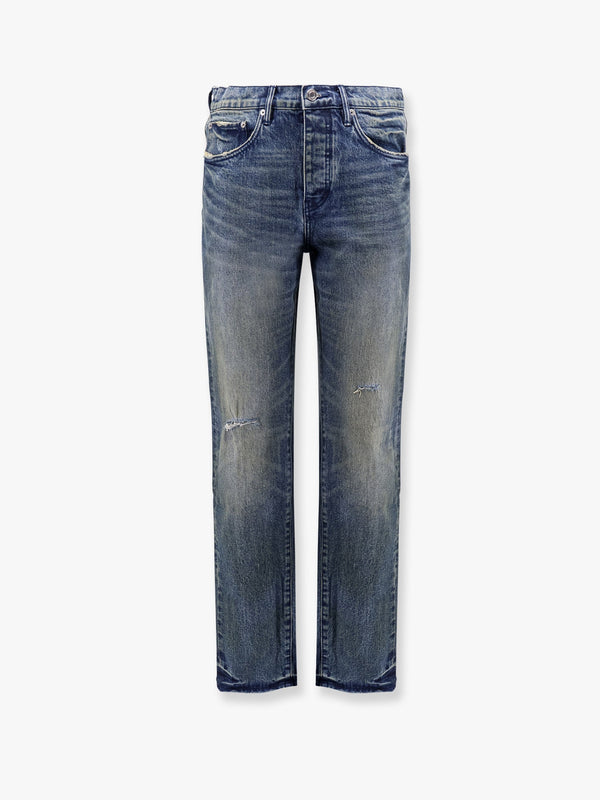 Rough Quartz Dirty Dark Indigo Slim Straight Jeans