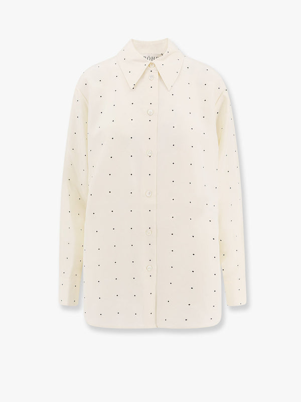 Polka-dots silk shirt
