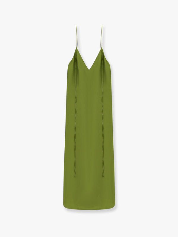 Silk dress with laces