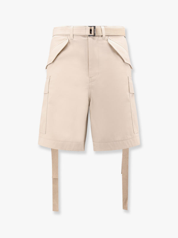 Cotton bermuda shorts with cupro lining