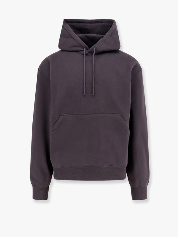 Saint Laurent Organic Cotton Sweatshirt With Frontal Logo Embroidery