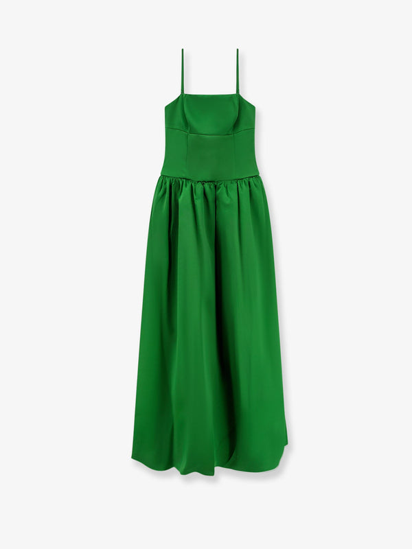 Self Portrait Satin Long Dress