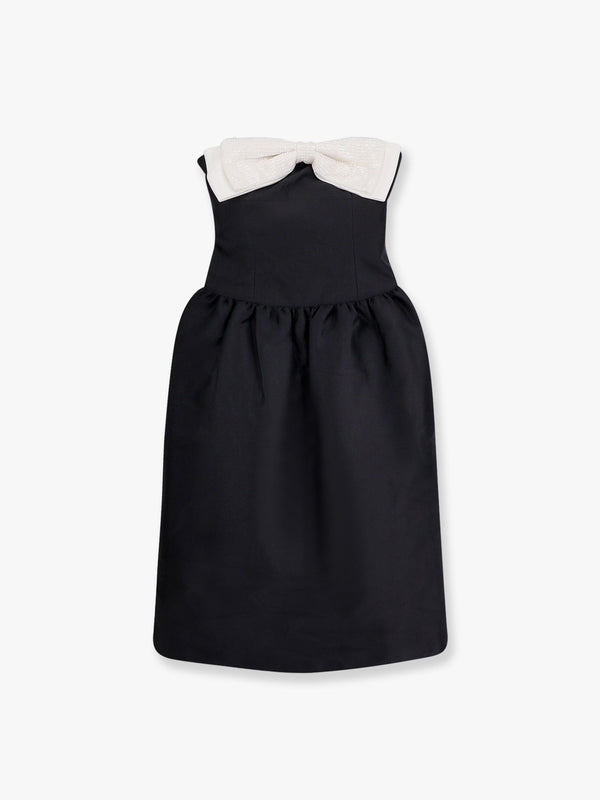 Self Portrait Taffeta' DÃƒÆ’Ã‚Â©colletÃƒÆ’Ã‚Â© Dress With Maxi Bow