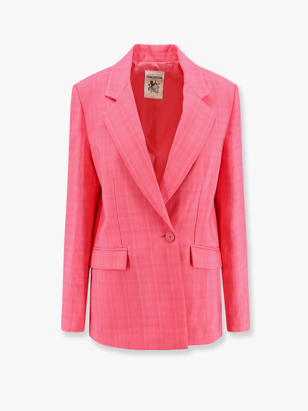 Viscose blazer with striped motif