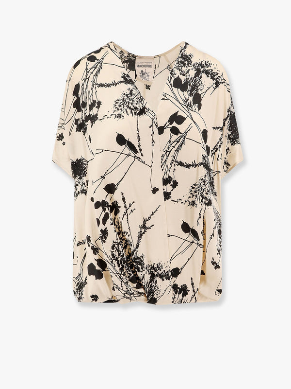 Viscose top with all-over print