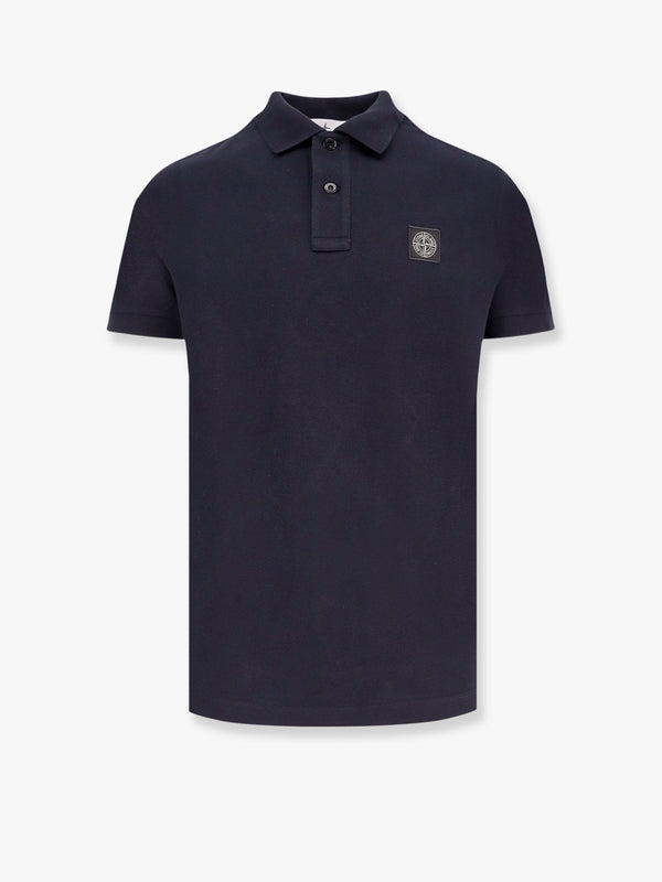 Stretch cotton polo shirt